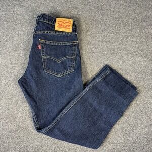 Levi's 502 Jeans Men's 32x32 Dark Blue Denim Regular Fit